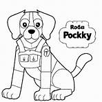 rocky patrulha canina para colorir3