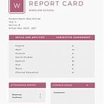 benenden school report card template for daycare for kids printable2