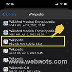 how do i access wikipedia offline on my ios device manager2