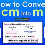 how to convert cm to m1