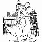 desenho do dinossauro rex para pintar5