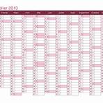 calendrier 20132