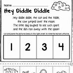what is the story with this nursery rhyme printable sheet3