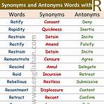synonym and antonym list of words3