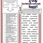 diferença between american and british english exercise with answer1