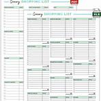 free shopping list template excel3
