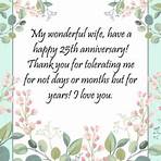 What do you say on your 25th wedding anniversary?2