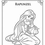 foto da rapunzel para colorir4