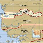 where is the gambia river located near the west2