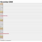How do I print a calendar for November 2020?3