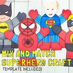 make a superhero and play with it free printable template1