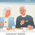 cartoon pictures of elderly people eating habits4