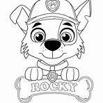 rocky patrulha canina para colorir1