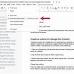 What is Google Docs document outline?2