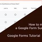 google forms create a survey sample3