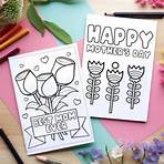 mother's day card to color3