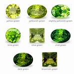 What kind of color does a Peridot have?4