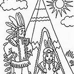 native american night before christmas coloring sheets for kids2