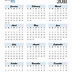 What file formats can I download the 2011 calendar with holidays?3
