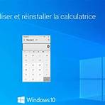 réinstaller la calculatrice windows 101