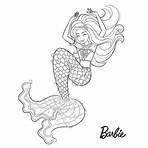 barbie sereia para colorir png2