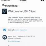 how do i activate my blackberry uem device on iphone 111