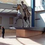 Who made the equestrian statue?3