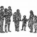 big family clipart black and white1