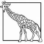 desenho de girafa para imprimir e colorir4