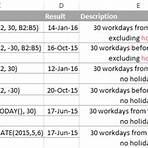 who is workday in excel 20212