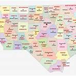 state of nc map north carolina counties with names printable list chart3