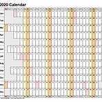 2020 calendar printable free word3