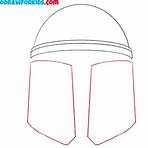 how to draw the mandalorian helmet1