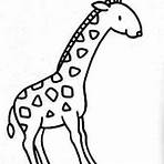 desenho de girafa para imprimir e colorir2