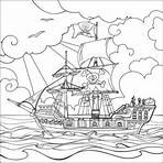 dibujos de piratas para colorear3