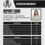 benenden school report card template for daycare for kids printable1