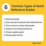 What makes a good quick reference guide?2