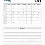 how many months are there in a calendar 2020 printable august 221