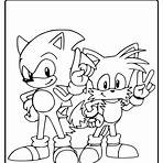 sonic the hedgehog cast coloring page1