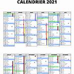calendrier 2021 avec numéro de semaine4