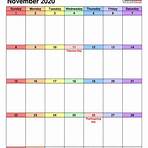 How do I print a calendar for November 2020?4