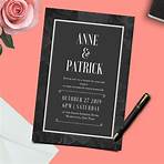 what color is a wedding card design black and white3