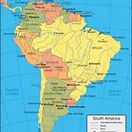 south america map blank with borders blue ocean1