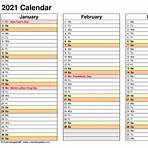 what is a printable 2021 annual calendar printable free download4