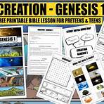 what was the first creation story genesis worksheets for kids4