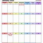 monthly calendar january 2020 printable4