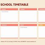 how to create a school schedule sample template3