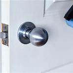 How do I fix a stuck door knob lock button?4