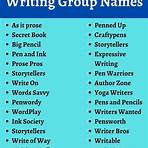 What is a creative writing group name?4