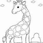 desenho de girafa para imprimir e colorir4